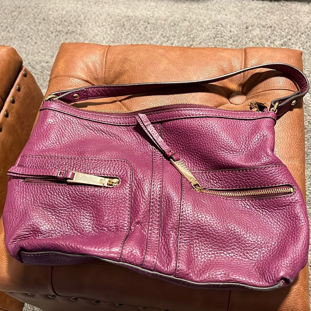 Purple shoulder bag